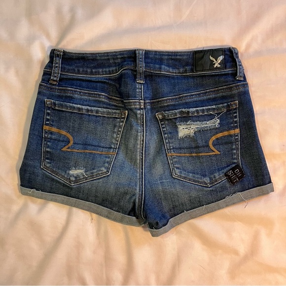 American Eagle Distressed Denim Shorts - Picture 2 of 5